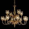 ΚΛΑΣΙΚΆ ΦΩΤΙΣΤΙΚΆ < ΙΤΑΛΙΚΆ POSSONI >   CHANDELIER WITH AMBER CRACKLE GLASS FINISH  002-008    12XMAX42W E14 - ΚΡΕΜΑΣΤΆ ΦΩΤΙΣΤΙΚΆ