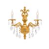 ΚΛΑΣΙΚΆ ΦΩΤΙΣΤΙΚΆ < ΙΤΑΛΙΚΆ POSSONI >   SANDED GOLD PLATED WALL LIGHT WITH SCHOLER CRYSTAL FINISH  094    2XMAX 42W E14 - ΤΟΊΧΟΥ ΦΩΤΙΣΤΙΚΆ 