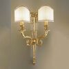 ΚΛΑΣΙΚΆ ΦΩΤΙΣΤΙΚΆ < ΙΤΑΛΙΚΆ POSSONI >   FRENCH GOLD FINISH WALL LIGHT WITH SHADES FINISH  002    2XMAX42W E14 - ΤΟΊΧΟΥ ΦΩΤΙΣΤΙΚΆ 