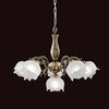 ΚΛΑΣΙΚΆ ΦΩΤΙΣΤΙΚΆ < ΙΤΑΛΙΚΆ POSSONI >   ANTIQUE BRASS FINISH CHANDELIER WITH GLASS FINISH  008    6XMAX28W E14 - ΚΡΕΜΑΣΤΆ ΦΩΤΙΣΤΙΚΆ