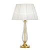 ΚΛΑΣΙΚΆ ΦΩΤΙΣΤΙΚΆ < ΙΤΑΛΙΚΆ POSSONI >   GOLD PLATED TABLE LAMP WITH CRYSTAL AND ORGANZA SHADES FINISH  006    1XMAX42W E27 - ΚΡΕΜΑΣΤΆ ΦΩΤΙΣΤΙΚΆ