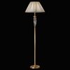ΚΛΑΣΙΚΆ ΦΩΤΙΣΤΙΚΆ < ΙΤΑΛΙΚΆ POSSONI >   SATIN GOLD PLATED FINISH FLOOR LAMP WITH CRYSTAL, SILK SHADE FINISH  033    1XMAX92W E27 - ΔΑΠΈΔΟΥ ΦΩΤΙΣΤΙΚΆ 