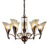 ΚΛΑΣΙΚΆ ΦΩΤΙΣΤΙΚΆ < ΙΤΑΛΙΚΆ POSSONI >   CHANDELIER WITH GLASSES FINISH  008-034    5XMAX42W E14 - ΚΡΕΜΑΣΤΆ ΦΩΤΙΣΤΙΚΆ