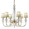 ΚΛΑΣΙΚΆ ΦΩΤΙΣΤΙΚΆ < ΙΤΑΛΙΚΆ POSSONI >   ANTIQUE BRASS FINISH CHANDELIER WITH ALABASTER FINISH  008    6XMAX28W E14 - ΚΡΕΜΑΣΤΆ ΦΩΤΙΣΤΙΚΆ