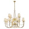 ΚΛΑΣΙΚΆ ΦΩΤΙΣΤΙΚΆ < ΙΤΑΛΙΚΆ POSSONI >   CHANDELIER WITH CRYSTAL AND SHADE FINISH  006-035    12XMAX42W E14 - ΚΡΕΜΑΣΤΆ ΦΩΤΙΣΤΙΚΆ