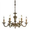 ΚΛΑΣΙΚΆ ΦΩΤΙΣΤΙΚΆ < ΙΤΑΛΙΚΆ POSSONI >   ANTIQUE BRASS FINISH CHANDELIER FINISH  008    6XMAX42W E14 - ΚΡΕΜΑΣΤΆ ΦΩΤΙΣΤΙΚΆ