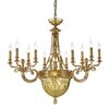ΚΛΑΣΙΚΆ ΦΩΤΙΣΤΙΚΆ < ΙΤΑΛΙΚΆ POSSONI >   SHADED GOLD PLATED CHANDELIER WITH AMBER CRYSTAL FINISH  079    17XMAX42W E14 - ΚΡΕΜΑΣΤΆ ΦΩΤΙΣΤΙΚΆ
