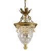 ΚΛΑΣΙΚΆ ΦΩΤΙΣΤΙΚΆ < ΙΤΑΛΙΚΆ POSSONI >   SHADED GOLD PLATED FINISH CHANDELIER WITH CLEAR BOWL WITH SCHOELER DROPS FINISH  079    3XMAX42W E14 - ΚΡΕΜΑΣΤΆ ΦΩΤΙΣΤΙΚΆ