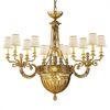 ΚΛΑΣΙΚΆ ΦΩΤΙΣΤΙΚΆ < ΙΤΑΛΙΚΆ POSSONI >   SHADED GOLD PLATED CHANDELIER WITH AMBER CRYSTAL WITH SHADE FINISH  079    17XMAX42W E14 - ΚΡΕΜΑΣΤΆ ΦΩΤΙΣΤΙΚΆ