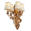 ΚΛΑΣΙΚΆ ΦΩΤΙΣΤΙΚΆ < ΙΤΑΛΙΚΆ POSSONI >   SHADED GOLD PLATED FINISH WALL LIGHT WITH CRYSTAL AND SHADES FINISH  079    4XMAX42W E14 - ΤΟΊΧΟΥ ΦΩΤΙΣΤΙΚΆ 