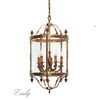 ΚΛΑΣΙΚΆ ΦΩΤΙΣΤΙΚΆ < ΙΤΑΛΙΚΆ POSSONI >   LANTER WITH GLASS FINISH  002-008    5XMAX 42W E14 - ΚΡΕΜΑΣΤΆ ΦΩΤΙΣΤΙΚΆ