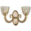 ΚΛΑΣΙΚΆ ΦΩΤΙΣΤΙΚΆ < ΙΤΑΛΙΚΆ POSSONI >   SHADED GOLD PLATED FINISH WALL LIGHT WITH AMBER CRYSTAL FINISH  079    2XMAX42W E27 - ΤΟΊΧΟΥ ΦΩΤΙΣΤΙΚΆ 