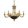 ΚΛΑΣΙΚΆ ΦΩΤΙΣΤΙΚΆ < ΙΤΑΛΙΚΆ POSSONI >   SHADED GOLD PLATED FINISH CHANDELIER WITH BLUE CRYSTAL FINISH  079    9XMAX42W E14 - ΚΡΕΜΑΣΤΆ ΦΩΤΙΣΤΙΚΆ