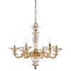 ΚΛΑΣΙΚΆ ΦΩΤΙΣΤΙΚΆ < ΙΤΑΛΙΚΆ POSSONI >   CHANDELIER WITH GLASS FINISH  002-079    6XMAX42W E14 - ΚΡΕΜΑΣΤΆ ΦΩΤΙΣΤΙΚΆ