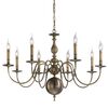 ΚΛΑΣΙΚΆ ΦΩΤΙΣΤΙΚΆ < ΙΤΑΛΙΚΆ POSSONI >   ANTIQUE BRONZE FINISH CHANDELIER FINISH  032    8XMAX42W E14 - ΚΡΕΜΑΣΤΆ ΦΩΤΙΣΤΙΚΆ