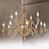 ΚΛΑΣΙΚΆ ΦΩΤΙΣΤΙΚΆ < ΙΤΑΛΙΚΆ POSSONI >   POLISH BRASS FINISH CHANDELIER FINISH  007    15XMAX42W E14 - ΚΡΕΜΑΣΤΆ ΦΩΤΙΣΤΙΚΆ
