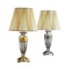 ΚΛΑΣΙΚΆ ΦΩΤΙΣΤΙΚΆ < ΙΤΑΛΙΚΆ POSSONI >   TABLE LAMP WITH CRYSTAL AND PLEATED SILK SHADE FINISH  006-035    1XMAX42E E27 - ΕΠΙΤΡΑΠΈΖΙΑ ΦΩΤΙΣΤΙΚΆ