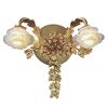 ΚΛΑΣΙΚΆ ΦΩΤΙΣΤΙΚΆ < ΙΤΑΛΙΚΆ POSSONI >   WALL LIGHT WITH GLASS FINISH  002-008    2XMAX28W E14 - ΤΟΊΧΟΥ ΦΩΤΙΣΤΙΚΆ 