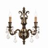 ΚΛΑΣΙΚΆ ΦΩΤΙΣΤΙΚΆ < ΙΤΑΛΙΚΆ POSSONI >   WALL LIGHT WITH PENDELOQUES SCHOELER CRYSTAL FINISH  002-008    2XMAX 42W E14 - ΤΟΊΧΟΥ ΦΩΤΙΣΤΙΚΆ 
