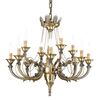ΚΛΑΣΙΚΆ ΦΩΤΙΣΤΙΚΆ < ΙΤΑΛΙΚΆ POSSONI >   ANTIQUE BRASS FINISH CHANDELIER FINISH  008    12XMAX42W E14 - ΚΡΕΜΑΣΤΆ ΦΩΤΙΣΤΙΚΆ
