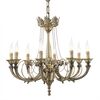 ΚΛΑΣΙΚΆ ΦΩΤΙΣΤΙΚΆ < ΙΤΑΛΙΚΆ POSSONI >   ANTIQUE BRASS FINISH CHANDELIER FINISH  008    8XMAX42W E14 - ΚΡΕΜΑΣΤΆ ΦΩΤΙΣΤΙΚΆ