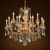 ΚΛΑΣΙΚΆ ΦΩΤΙΣΤΙΚΆ < ΙΤΑΛΙΚΆ POSSONI >   FRENCH GOLD FINISH CHANDELIER WITH PENDELOQUES SCHOELER CRYSTAL FINISH  002    15XMAX42W E14 - ΚΡΕΜΑΣΤΆ ΦΩΤΙΣΤΙΚΆ