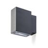 DIXIE 4X12 ΕΠΙΤΟΊΧΙΟΣ ΜΑΎΡΟ 230V/700MA LED 2X3W 48° IP54 3000K - ΤΟΊΧΟΥ ΦΩΤΙΣΤΙΚΆ 