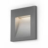TESS SQ ΧΩΝΕΥΤΌ ΓΚΡΙ ΑΣΗΜΊ  230V LED 3W IP54  3000K - ΤΟΊΧΟΥ ΦΩΤΙΣΤΙΚΆ 