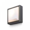 DELTA 215 ΕΠΙΦΆΝΕΙΑΣ ΓΚΡΙ ΑΝΘΡΑΚΊΤΗ  230V LED E27 15W IP54 - ΤΟΊΧΟΥ ΦΩΤΙΣΤΙΚΆ 