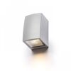 SELMA ΕΠΙΤΟΊΧΙΟΣ ΓΚΡΙ ΑΣΗΜΊ  230V LED GU10 8W IP54 - ΤΟΊΧΟΥ ΦΩΤΙΣΤΙΚΆ 