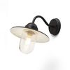 BEACON ΕΠΙΤΟΊΧΙΟΣ ΜΑΎΡΟ ΓΥΑΛΊ ΥΦΉΣ 230V LED E27 15W IP44 - ΤΟΊΧΟΥ ΦΩΤΙΣΤΙΚΆ 