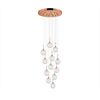 01129 6-LIGHTS ROUND COPPER - MODERN LIGHTING