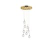 01129 6-LIGHTS ROUND GOLD - MODERN LIGHTING