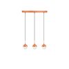 01132 BAR 3-LIGHTS COPPER - MODERN LIGHTING