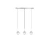 01132 BAR 3-LIGHTS SILVER - MODERN LIGHTING