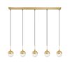 01132 BAR 5-LIGHTS GOLD - MODERN LIGHTING