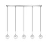 01132 BAR 5-LIGHTS SILVER - MODERN LIGHTING