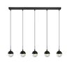 01132 BAR 5-LIGHTS BLACK - MODERN LIGHTING