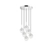 01132 ROUND 6-LIGHTS SILVER - MODERN LIGHTING