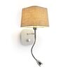 PERTH ΕΠΙΤΟΊΧΙΟΣ ΜΠΕΖ/ΛΕΥΚΌ ΧΡΏΜΙΟ 230V LED E14 LED 7+3W 30°  3000K - ΤΟΊΧΟΥ ΦΩΤΙΣΤΙΚΆ 