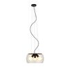 AMANDA ΚΡΕΜΑΣΤΌ ΜΑΎΡΟ ΜΑΤ ΚΑΘΑΡΌ ΓΥΑΛΊ 230V LED E27 3X15W - ΚΡΕΜΑΣΤΆ ΦΩΤΙΣΤΙΚΆ