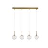 01129 4-LIGHTS BAR OXIDIZED GOLD - MODERN LIGHTING