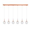 01129 6-LIGHTS BAR COPPER - MODERN LIGHTING