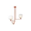 ΜΟΝΤΈΡΝΑ ΦΩΤΙΣΤΙΚΆ ΜΊΝΙΜΑΛ > ΟΡΟΦΉΣ >  CEILING 3 LIGHT BULB HOLDER 3XE14, LED 01393 COPPER DIAMETER: 60 CM MATERIAL: METAL BALL: DIAMETER 20 CM, HEIGHT 18 CM - ΜΟΝΤΈΡΝΑ ΦΩΤΙΣΤΙΚΆ