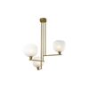 ΜΟΝΤΈΡΝΑ ΦΩΤΙΣΤΙΚΆ ΜΊΝΙΜΑΛ > ΟΡΟΦΉΣ >  CEILING 3 LIGHT BULB HOLDER 3XE14, LED 01393 OXIDIZED GOLD DIAMETER: 60 CM MATERIAL: METAL BALL: DIAMETER 20 CM, HEIGHT 18 CM - ΜΟΝΤΈΡΝΑ ΦΩΤΙΣΤΙΚΆ