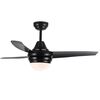 ΜΟΝΤΈΡΝΑ ΦΩΤΙΣΤΙΚΆ ΜΊΝΙΜΑΛ > ΟΡΟΦΉΣ >  CEILING FAN LIGHTING CODE: 01416 BLACK DIAMETER: 132 CM HEIGHT: 42,5 CM BASE DIAMETER: 13 CM - ΑΝΕΜΙΣΤΉΡΕΣ
