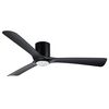 ΜΟΝΤΈΡΝΑ ΦΩΤΙΣΤΙΚΆ ΜΊΝΙΜΑΛ > ΟΡΟΦΉΣ >  CEILING FAN LIGHTING CODE: 01417 BLACK DIAMETER: 132 CM HEIGHT: 23 CM BASE DIAMETER: 16 CM - ΑΝΕΜΙΣΤΉΡΕΣ