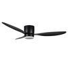 ΜΟΝΤΈΡΝΑ ΦΩΤΙΣΤΙΚΆ ΜΊΝΙΜΑΛ > ΟΡΟΦΉΣ >  CEILING FAN LIGHTING CODE: 01419 BLACK DIAMETER: 132 CM HEIGHT: 23 CM BASE DIAMETER: 19 CM - ΑΝΕΜΙΣΤΉΡΕΣ