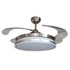 ΜΟΝΤΈΡΝΑ ΦΩΤΙΣΤΙΚΆ ΜΊΝΙΜΑΛ > ΟΡΟΦΉΣ >  CEILING FAN LIGHTING CODE: 01420 CHROME DIAMETER: 107 CM HEIGHT: 38,2 CM BASE DIAMETER: 13 CM - ΑΝΕΜΙΣΤΉΡΕΣ