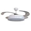 ΜΟΝΤΈΡΝΑ ΦΩΤΙΣΤΙΚΆ ΜΊΝΙΜΑΛ > ΟΡΟΦΉΣ >  CEILING FAN LIGHTING CODE: 01420 WHITE DIAMETER: 107 CM HEIGHT: 38,2 CM BASE DIAMETER: 13 CM - ΑΝΕΜΙΣΤΉΡΕΣ